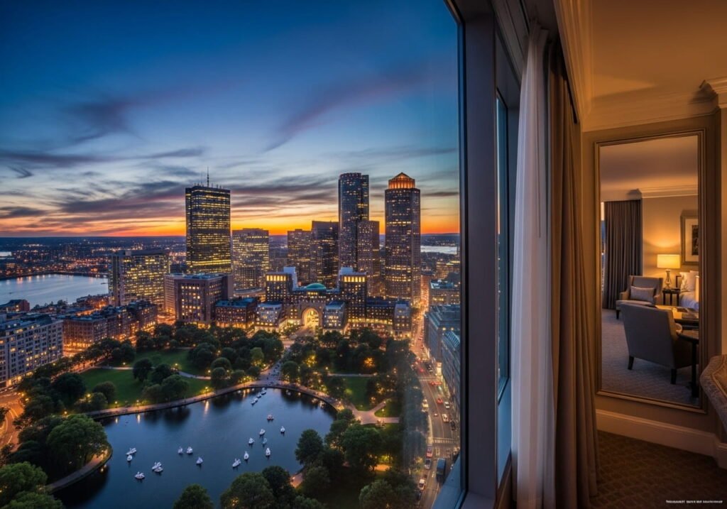 Four Seasons Hotel Boston skyline view