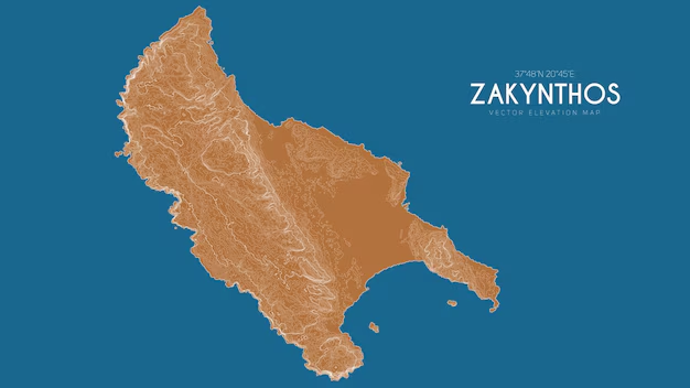 Zante Island Map