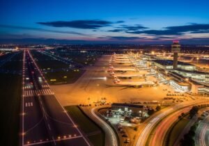 A British Airways Boeing 777 on the tarmac at Gatwick