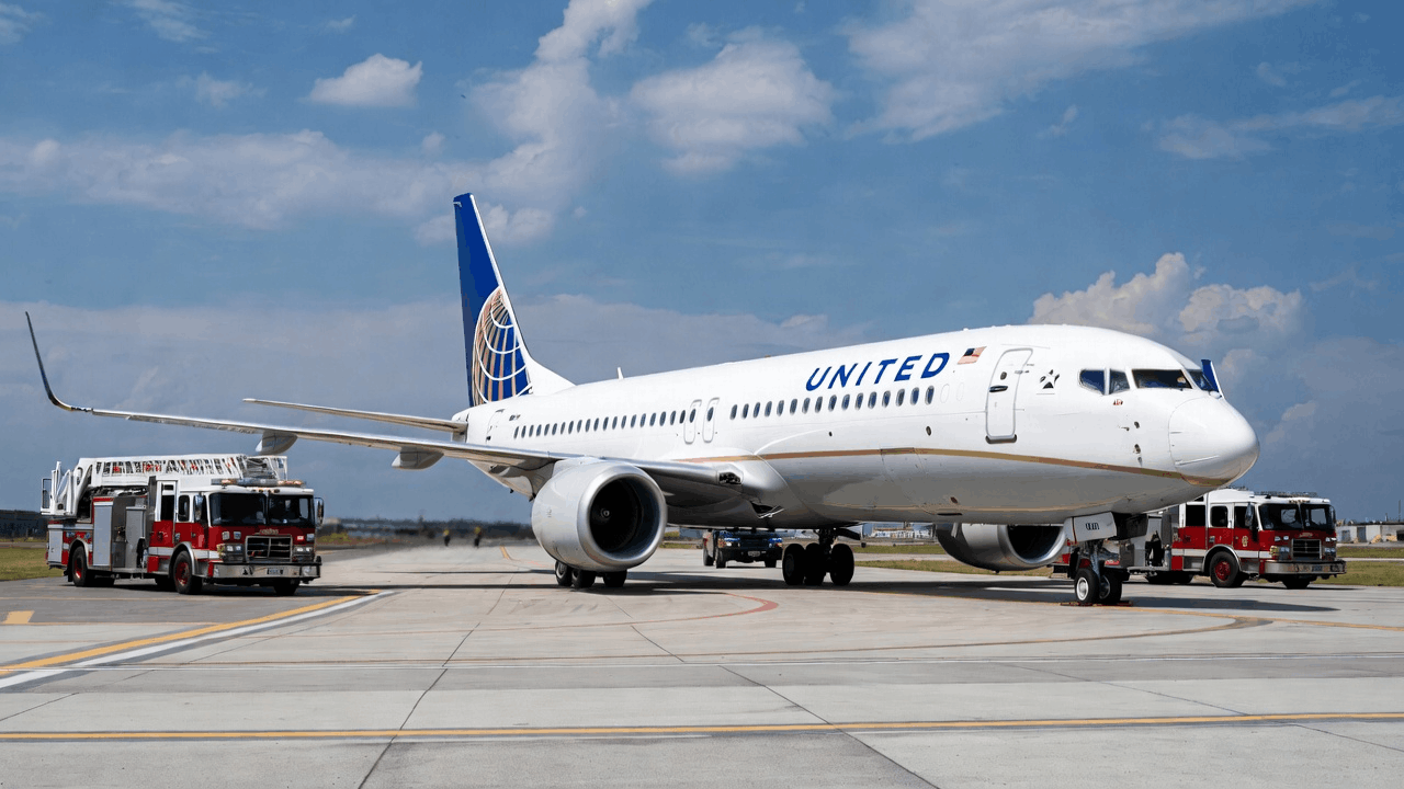 Flight UA1270 diversion route (Aug 10, 2025)